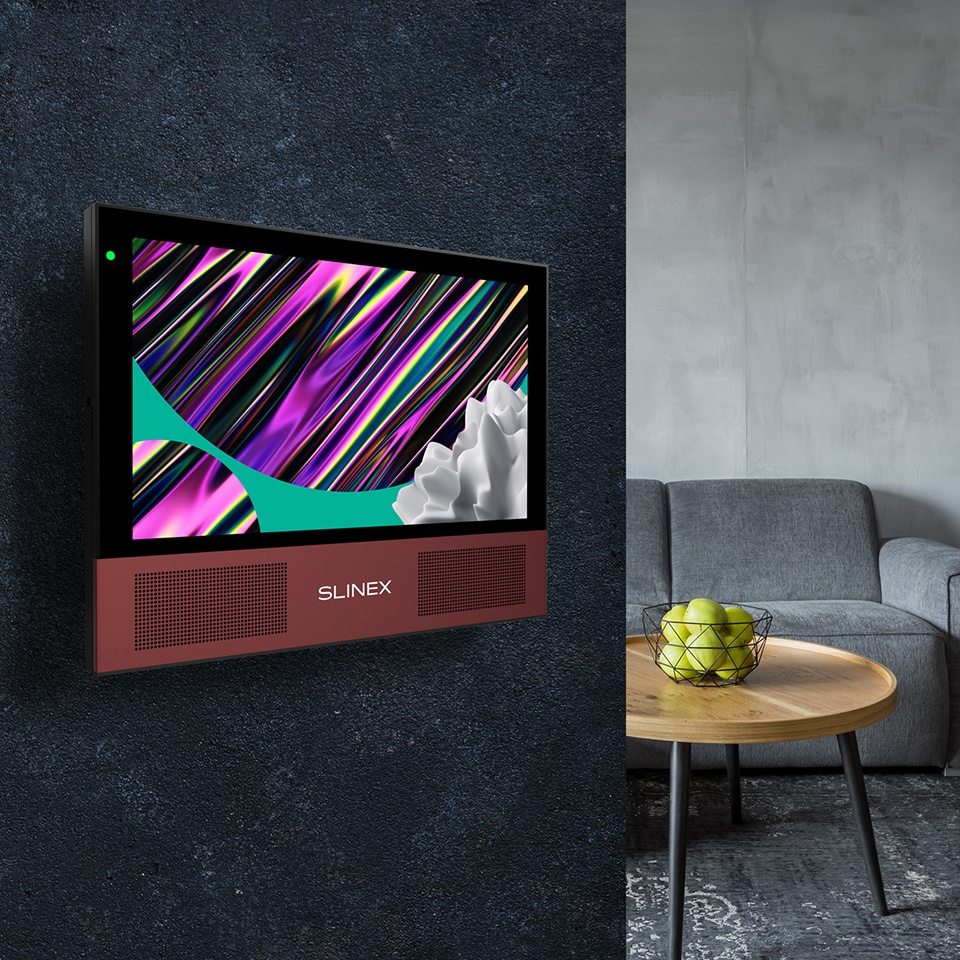 Marsala Slinex Sonik 7 – video intercom with two powerful speakers, replaceable color panels and big screen