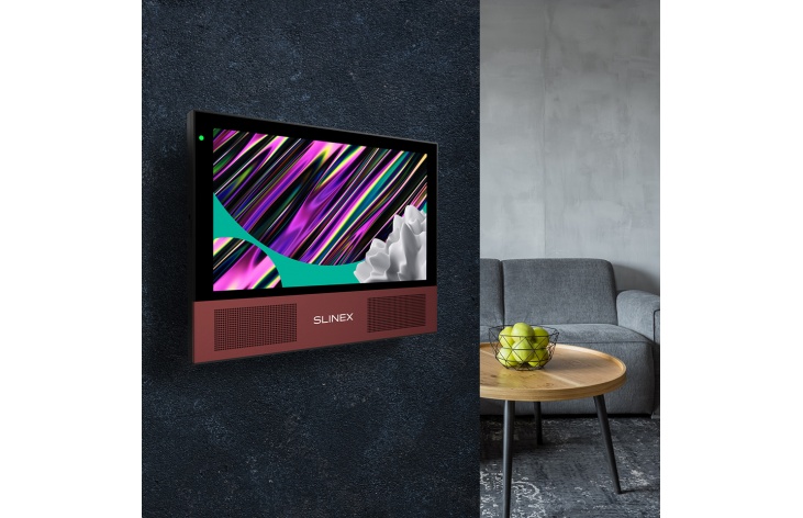 Marsala Slinex Sonik 7 – video intercom with two powerful speakers, replaceable color panels and big screen