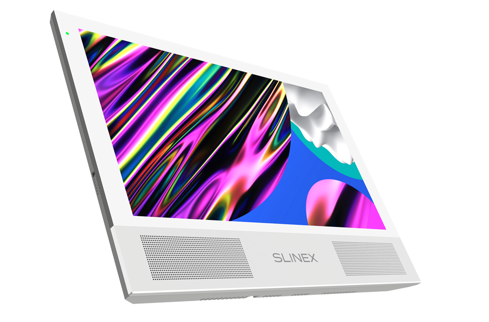 Keep Your Home Secure with Slinex Sonik 10 Video Intercom: Two Powerful Speakers, Customizable Panels, and Large Screen